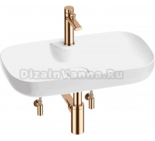 Комплект 5 в 1 Wellsee Croquis 2.0 201004059 глянцевый белый, розовое золото