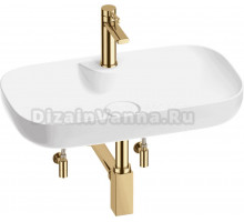 Комплект 5 в 1 Wellsee Croquis 2.0 201004068 глянцевый белый, золото