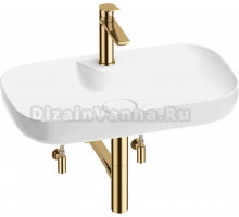 Комплект 5 в 1 Wellsee Croquis 2.0 201004073 глянцевый белый, золото