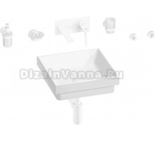 Комплект 8 в 1 Wellsee Doux 201005945 глянцевый белый, матовый белый, С ВНУТРЕННЕЙ ЧАСТЬЮ