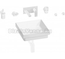 Комплект 8 в 1 Wellsee Doux 201005960 глянцевый белый, матовый белый, С ВНУТРЕННЕЙ ЧАСТЬЮ