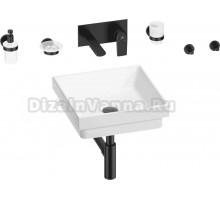 Комплект 8 в 1 Wellsee Doux 201005997 глянцевый белый, матовый черный, С ВНУТРЕННЕЙ ЧАСТЬЮ