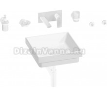 Комплект 8 в 1 Wellsee Doux 201006000 глянцевый белый, матовый белый, С ВНУТРЕННЕЙ ЧАСТЬЮ