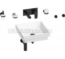 Комплект 8 в 1 Wellsee Doux 201006017 глянцевый белый, матовый черный, С ВНУТРЕННЕЙ ЧАСТЬЮ