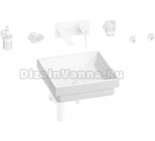 Комплект 8 в 1 Wellsee Doux 201006025 глянцевый белый, матовый белый, С ВНУТРЕННЕЙ ЧАСТЬЮ