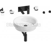 Комплект 8 в 1 Wellsee Doux 201006037 глянцевый белый, матовый черный, С ВНУТРЕННЕЙ ЧАСТЬЮ