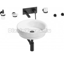 Комплект 8 в 1 Wellsee Doux 201006042 глянцевый белый, матовый черный, С ВНУТРЕННЕЙ ЧАСТЬЮ