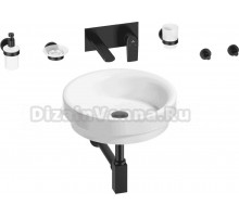 Комплект 8 в 1 Wellsee Doux 201006057 глянцевый белый, матовый черный, С ВНУТРЕННЕЙ ЧАСТЬЮ