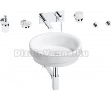 Комплект 8 в 1 Wellsee Doux 201006061 глянцевый белый, хром, С ВНУТРЕННЕЙ ЧАСТЬЮ