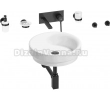 Комплект 8 в 1 Wellsee Doux 201006062 глянцевый белый, матовый черный, С ВНУТРЕННЕЙ ЧАСТЬЮ