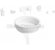 Комплект 8 в 1 Wellsee Doux 201006065 глянцевый белый, матовый белый, С ВНУТРЕННЕЙ ЧАСТЬЮ