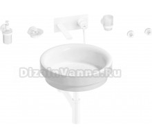 Комплект 8 в 1 Wellsee Doux 201006105 глянцевый белый, матовый белый, С ВНУТРЕННЕЙ ЧАСТЬЮ