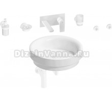 Комплект 8 в 1 Wellsee Doux 201006120 глянцевый белый, матовый белый, С ВНУТРЕННЕЙ ЧАСТЬЮ