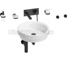 Комплект 8 в 1 Wellsee Doux 201006122 глянцевый белый, матовый черный, С ВНУТРЕННЕЙ ЧАСТЬЮ