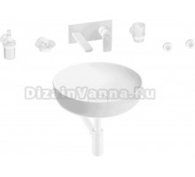 Комплект 8 в 1 Wellsee Chalice Perfection 201006140 глянцевый белый, матовый белый, С ВНУТРЕННЕЙ ЧАСТЬЮ