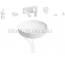 Комплект 8 в 1 Wellsee Chalice Perfection 201006160 глянцевый белый, матовый белый, С ВНУТРЕННЕЙ ЧАСТЬЮ