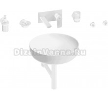 Комплект 8 в 1 Wellsee Chalice Perfection 201006180 глянцевый белый, матовый белый, С ВНУТРЕННЕЙ ЧАСТЬЮ