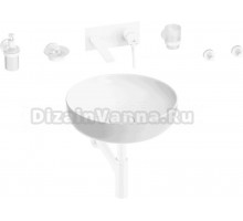 Комплект 8 в 1 Wellsee Chalice Perfection 201006205 глянцевый белый, матовый белый, С ВНУТРЕННЕЙ ЧАСТЬЮ