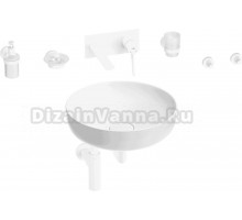 Комплект 8 в 1 Wellsee Chalice Perfection 201006225 глянцевый белый, матовый белый, С ВНУТРЕННЕЙ ЧАСТЬЮ