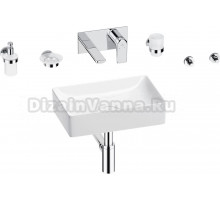 Комплект 8 в 1 Wellsee Pure BY Wellsee 201006281 глянцевый белый, хром, С ВНУТРЕННЕЙ ЧАСТЬЮ