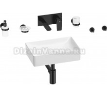 Комплект 8 в 1 Wellsee Pure BY Wellsee 201006282 глянцевый белый, матовый черный, С ВНУТРЕННЕЙ ЧАСТЬЮ