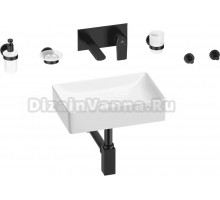 Комплект 8 в 1 Wellsee Pure BY Wellsee 201006297 глянцевый белый, матовый черный, С ВНУТРЕННЕЙ ЧАСТЬЮ