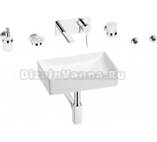 Комплект 8 в 1 Wellsee Pure BY Wellsee 201006301 глянцевый белый, хром, С ВНУТРЕННЕЙ ЧАСТЬЮ