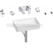 Комплект 8 в 1 Wellsee Pure BY Wellsee 201006311 глянцевый белый, хром, С ВНУТРЕННЕЙ ЧАСТЬЮ