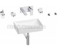 Комплект 8 в 1 Wellsee Pure BY Wellsee 201006326 глянцевый белый, хром, С ВНУТРЕННЕЙ ЧАСТЬЮ