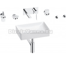 Комплект 8 в 1 Wellsee Pure BY Wellsee 201006331 глянцевый белый, хром, С ВНУТРЕННЕЙ ЧАСТЬЮ