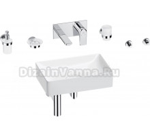 Комплект 8 в 1 Wellsee Pure BY Wellsee 201006341 глянцевый белый, хром, С ВНУТРЕННЕЙ ЧАСТЬЮ