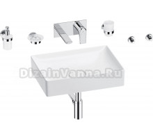 Комплект 8 в 1 Wellsee Pure BY Wellsee 201006361 глянцевый белый, хром, С ВНУТРЕННЕЙ ЧАСТЬЮ