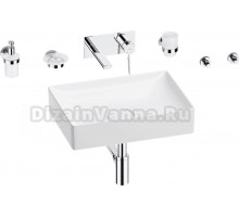 Комплект 8 в 1 Wellsee Pure BY Wellsee 201006366 глянцевый белый, хром, С ВНУТРЕННЕЙ ЧАСТЬЮ