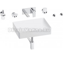 Комплект 8 в 1 Wellsee Pure BY Wellsee 201006381 глянцевый белый, хром, С ВНУТРЕННЕЙ ЧАСТЬЮ