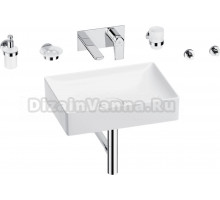 Комплект 8 в 1 Wellsee Pure BY Wellsee 201006401 глянцевый белый, хром, С ВНУТРЕННЕЙ ЧАСТЬЮ