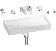 Комплект 8 в 1 Wellsee Pure BY Wellsee 201006461 глянцевый белый, хром, С ВНУТРЕННЕЙ ЧАСТЬЮ