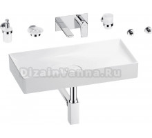 Комплект 8 в 1 Wellsee Pure BY Wellsee 201006481 глянцевый белый, хром, С ВНУТРЕННЕЙ ЧАСТЬЮ