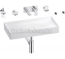 Комплект 8 в 1 Wellsee Pure BY Wellsee 201006521 глянцевый белый, хром, С ВНУТРЕННЕЙ ЧАСТЬЮ