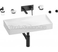 Комплект 8 в 1 Wellsee Pure BY Wellsee 201006527 глянцевый белый, матовый черный, С ВНУТРЕННЕЙ ЧАСТЬЮ