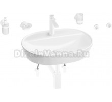 Комплект 9 в 1 Wellsee Calin 201005595 глянцевый белый, матовый белый