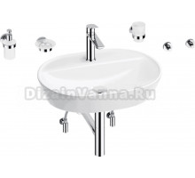 Комплект 9 в 1 Wellsee Calin 201005596 глянцевый белый, хром