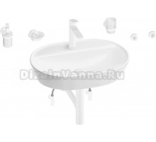 Комплект 9 в 1 Wellsee Calin 201005600 глянцевый белый, матовый белый