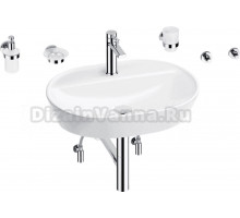 Комплект 9 в 1 Wellsee Calin 201005601 глянцевый белый, хром