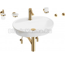 Комплект 9 в 1 Wellsee Calin 201005603 глянцевый белый, золото