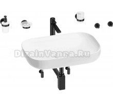 Комплект 9 в 1 Wellsee Croquis 201005652 глянцевый белый, матовый черный