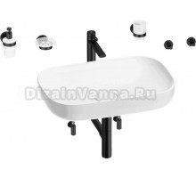 Комплект 9 в 1 Wellsee Croquis 201005672 глянцевый белый, матовый черный