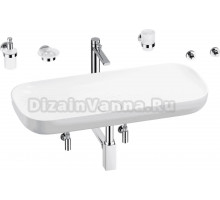 Комплект 9 в 1 Wellsee Croquis 201005751 глянцевый белый, хром