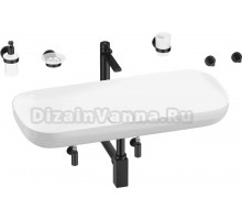 Комплект 9 в 1 Wellsee Croquis 201005752 глянцевый белый, матовый черный