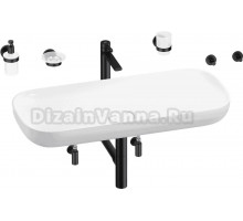 Комплект 9 в 1 Wellsee Croquis 201005772 глянцевый белый, матовый черный