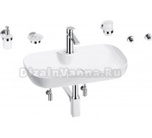 Комплект 9 в 1 Wellsee Croquis 2.0 201005836 глянцевый белый, хром